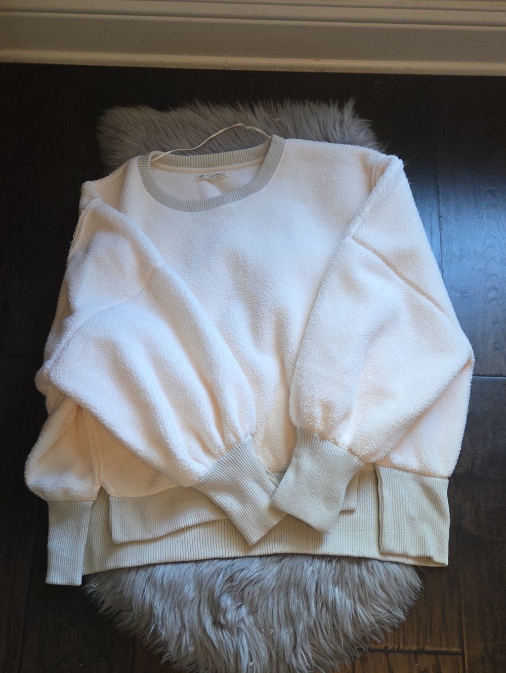 We The Free Cozy Camden Sweatshirt Ivory Size: M